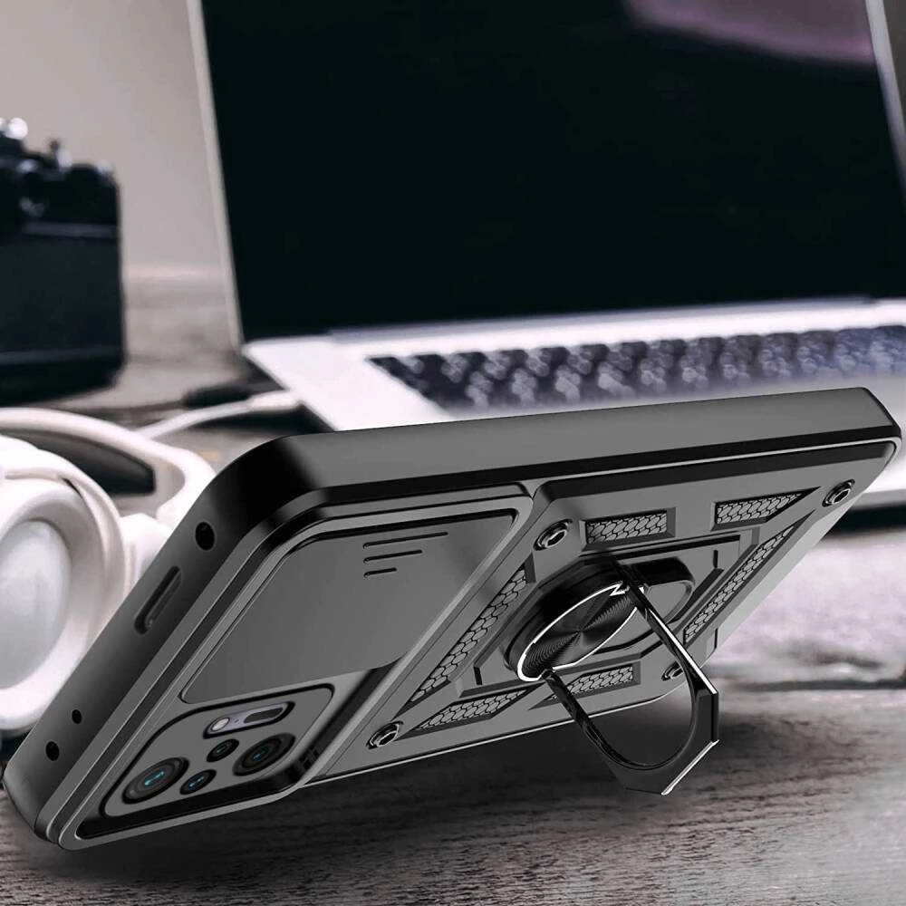 TFO Defender Slide dėklas, skirtas Xiaomi Redmi Note 10 Pro / 10 Pro Max, juodas