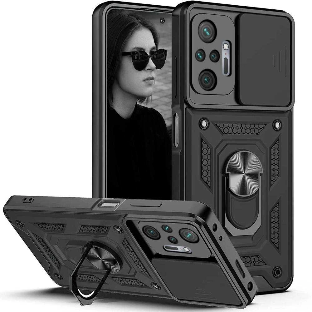 TFO Defender Slide dėklas, skirtas Xiaomi Redmi Note 10 Pro / 10 Pro Max, juodas