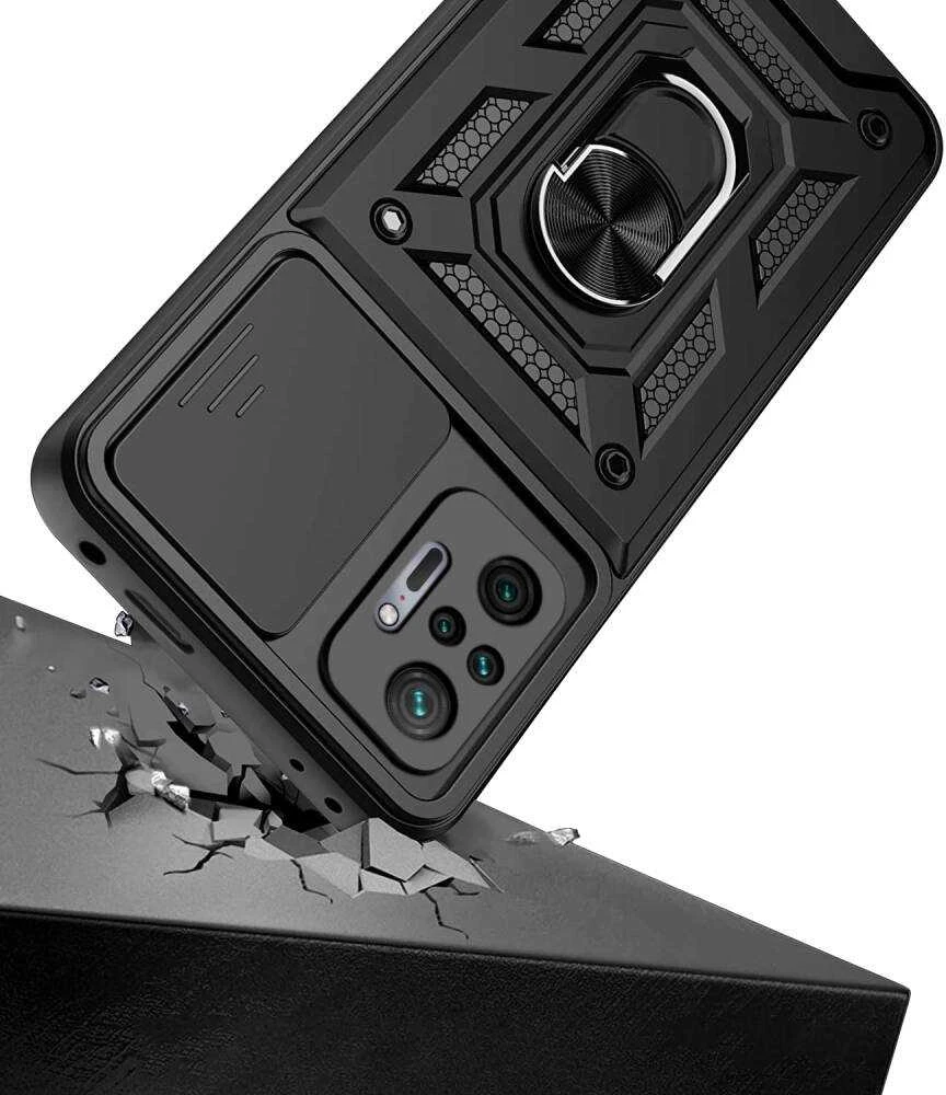 TFO Defender Slide dėklas, skirtas Xiaomi Redmi Note 10 Pro / 10 Pro Max, juodas