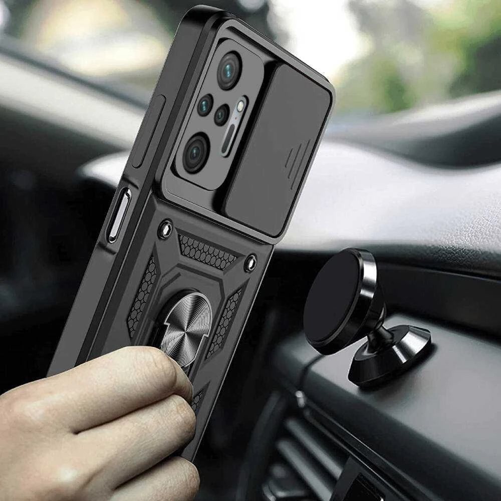 TFO Defender Slide dėklas, skirtas Xiaomi Redmi Note 10 Pro / 10 Pro Max, juodas