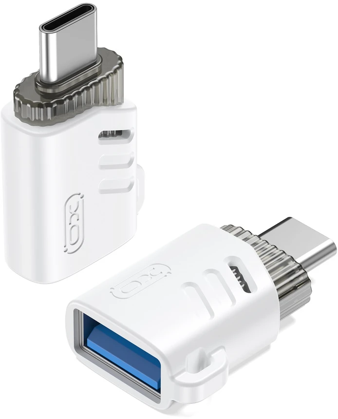 XO adapteris NB256B OTG USB – USB-C baltas