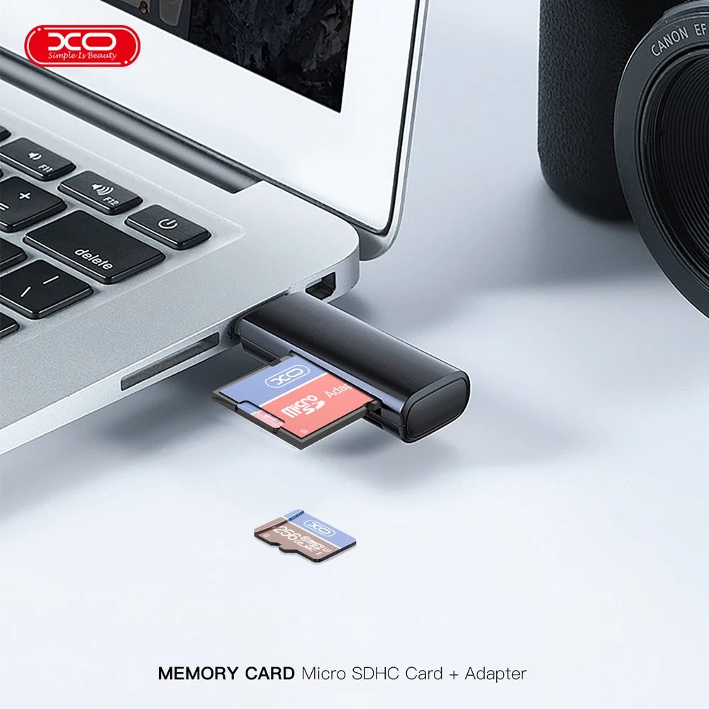 XO atminties kortelė 128GB Micro SDXC cl. 10 + adapteris