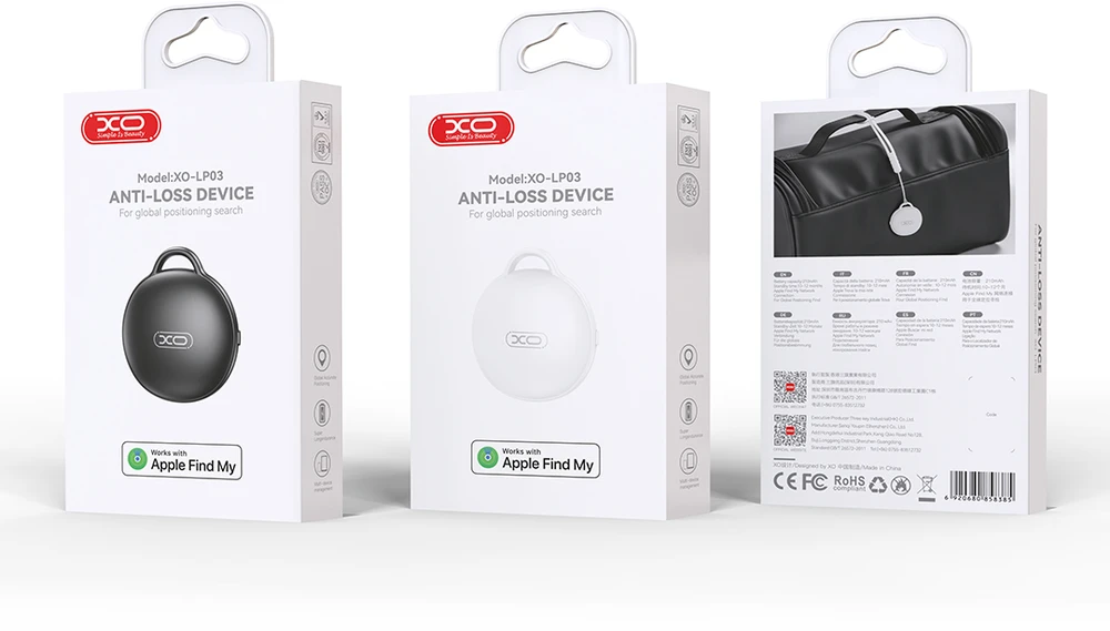 XO Bluetooth apsaugos nuo pametimo ieškiklis LP03 baltas