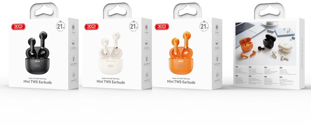 XO Bluetooth ausinės G50 TWS oranžinės
