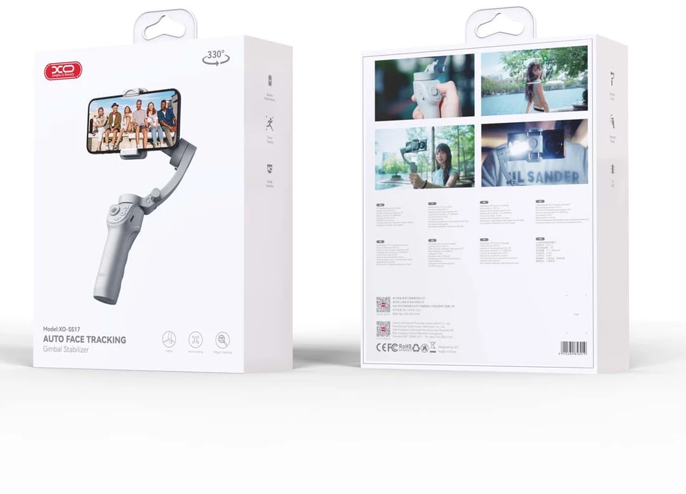 XO gimbal asmenukių lazda Bluetooth trikojis SS17 pilkas