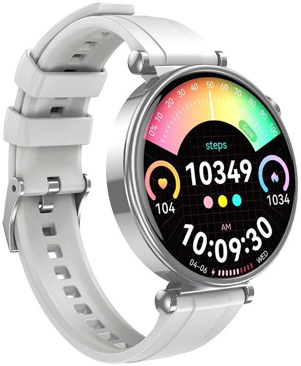 XO išmanusis laikrodis GT4 Mini Amoled sidabrinis