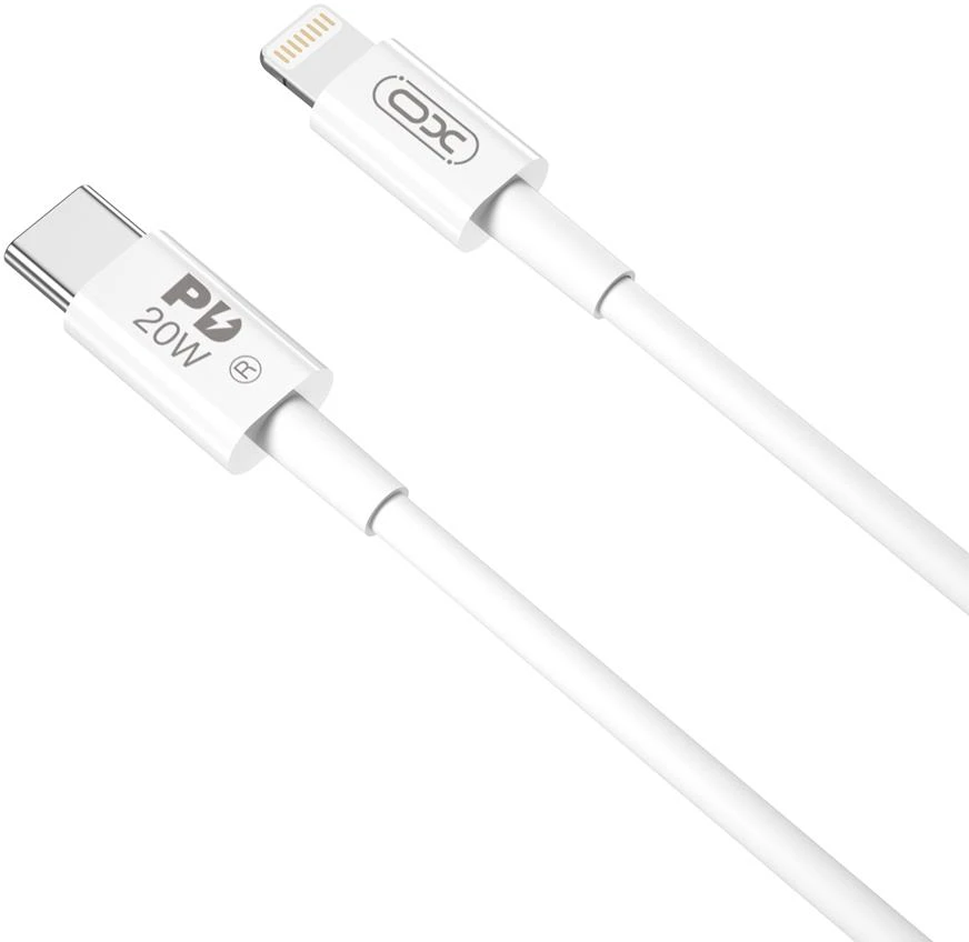 XO laidas NB-Q189B PD USB-C – Lightning 2,0m 20W baltas