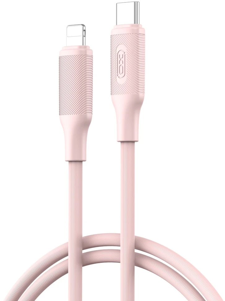 XO kabelis NB-Q265A PD USB-C – Lightning 1,0 m 27 W rožinis