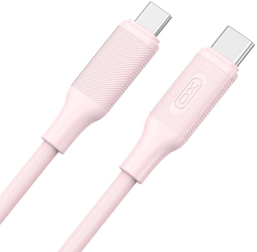 XO kabelis NB-Q265B PD USB-C – USB-C 1,0m 60W rožinis