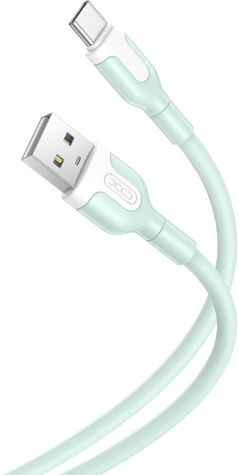 XO kabelis NB212 USB – USB-C 1,0 m 2,1A žalias