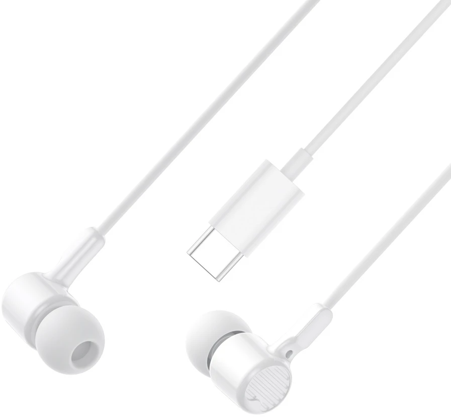 XO laidinės ausinės EP81 USB-C baltos