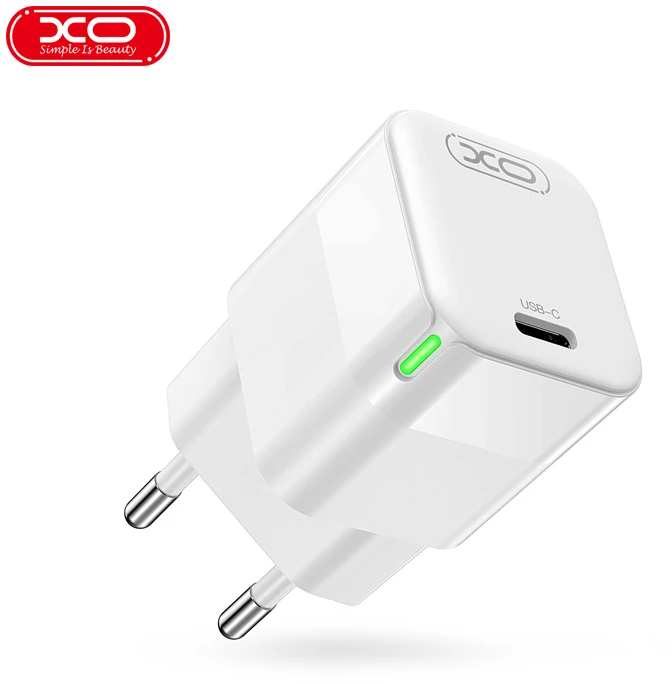 XO sieninis įkroviklis CE06 PD 30W 1x USB-C baltas