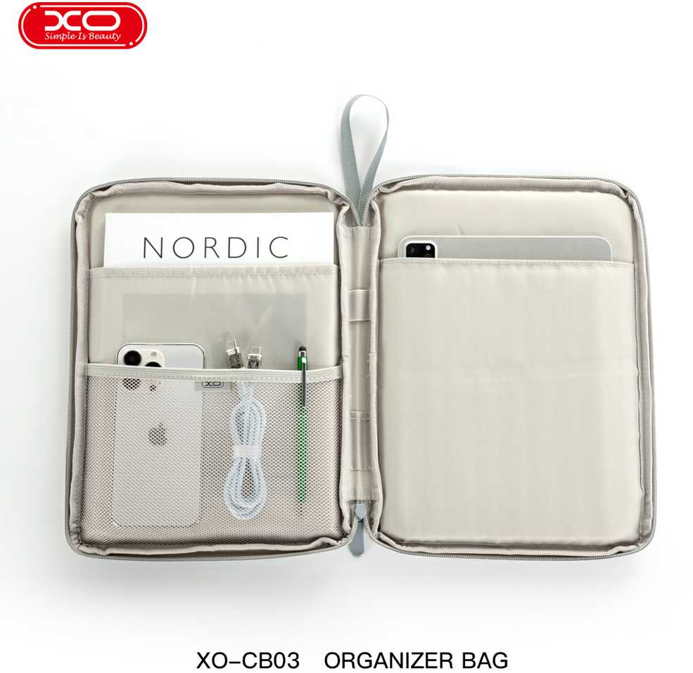 XO planšetės krepšys CB03 10,9" juodos spalvos