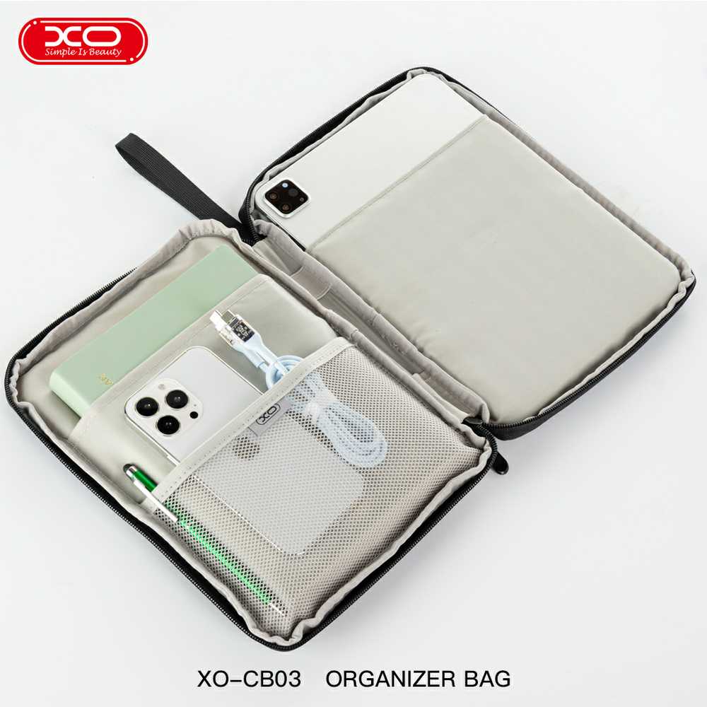XO planšetės krepšys CB03 10,9" juodos spalvos
