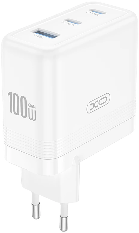 Įkroviklis XO CE35 100W 2xUSB-C/USB-A baltas