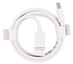 XPECT USB-C to USB-C Round wrapped, baltas
