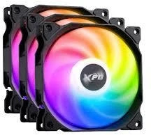 XPG (ADATA) XPG VENTO 120 ARGB PWM Kompiuterio korpusui Ventiliatorius 12 cm Juoda 3 vnt