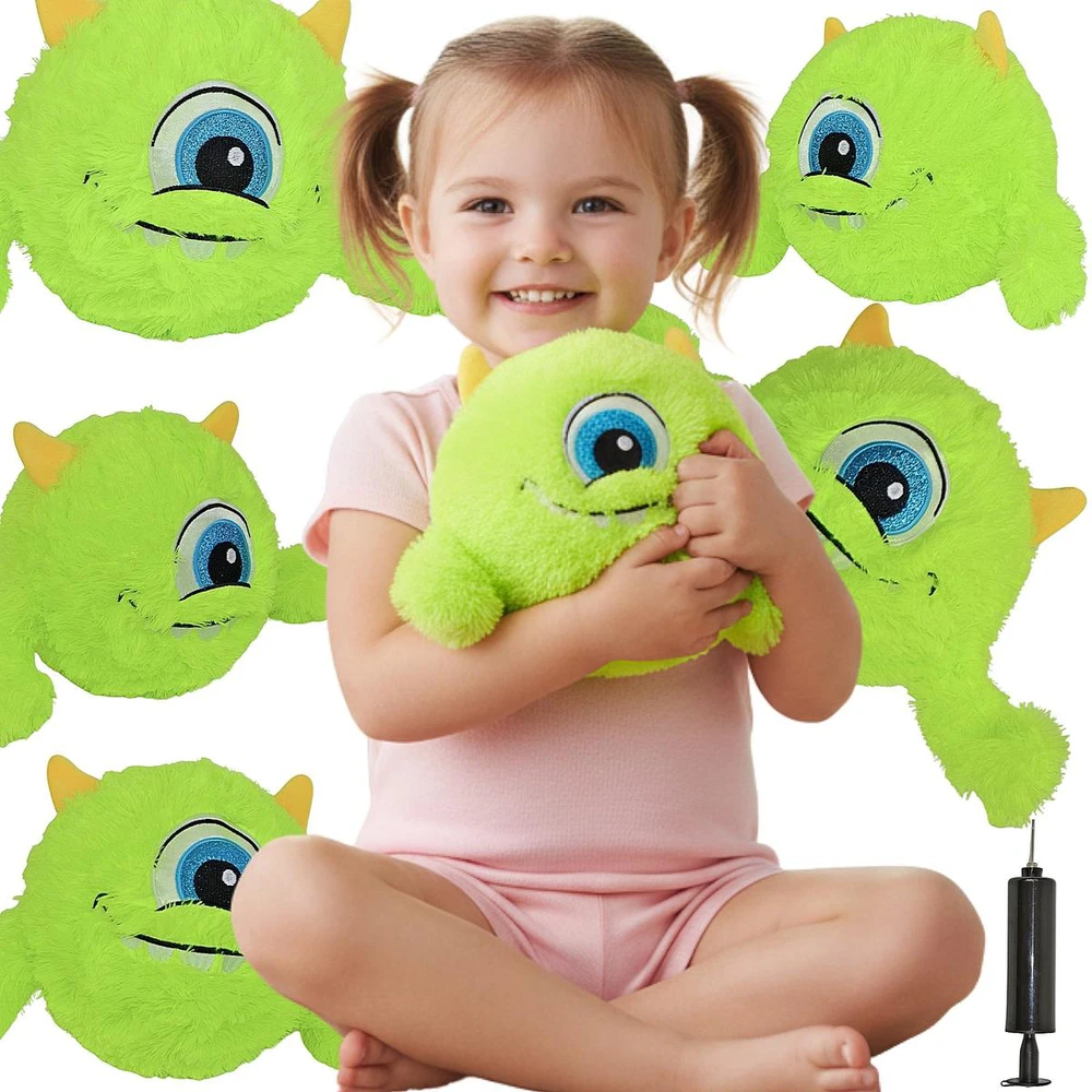 XQMAX žalia kamuolys emoji su rankenomis 23 cm