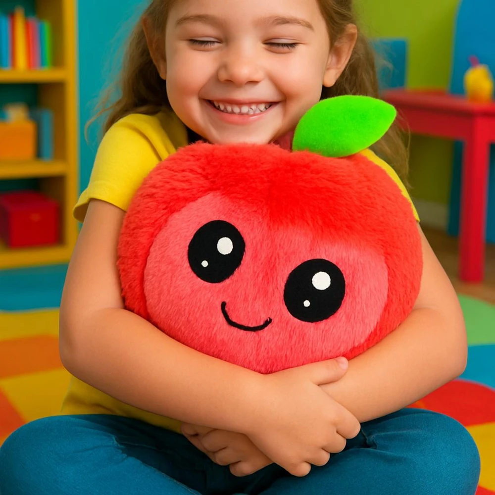 XQMAX minkštas raudonas vaisių kamuolys emoji 23cm