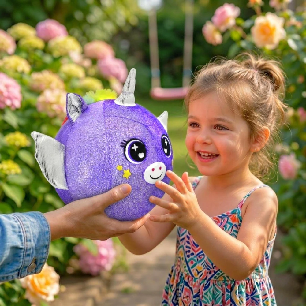XQMAX EMOJI KAMUOLYS 23CM VIENARAGIS VIOLETINIS 1083285