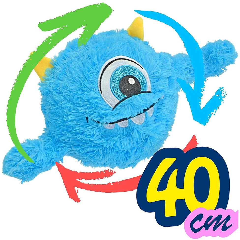 XQMAX Emoji kamuolys su rankenomis 40 cm, mėlynas