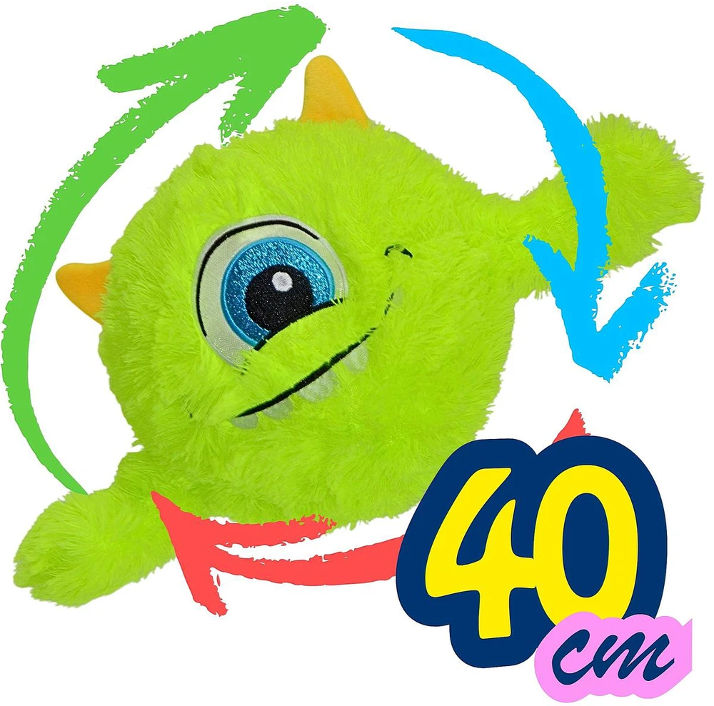 XQMAX Žalia emoji kamuolys 40 cm su rankenomis