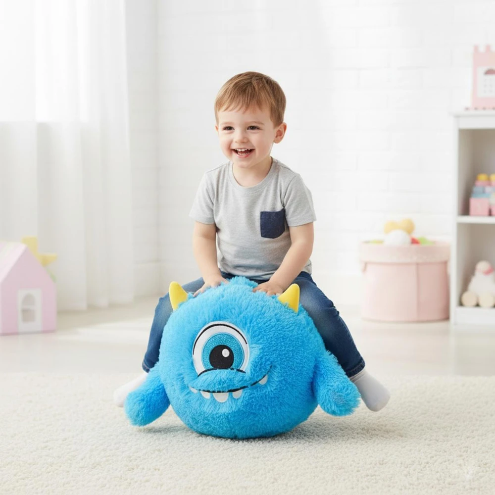 XQMAX Emoji kamuolys su rankenomis 40 cm, mėlynas
