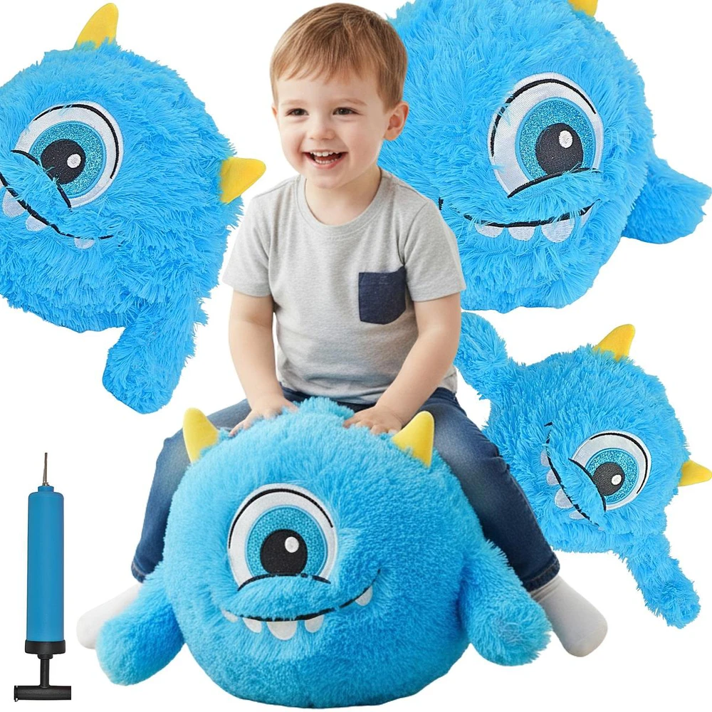 XQMAX Emoji kamuolys su rankenomis 40 cm, mėlynas