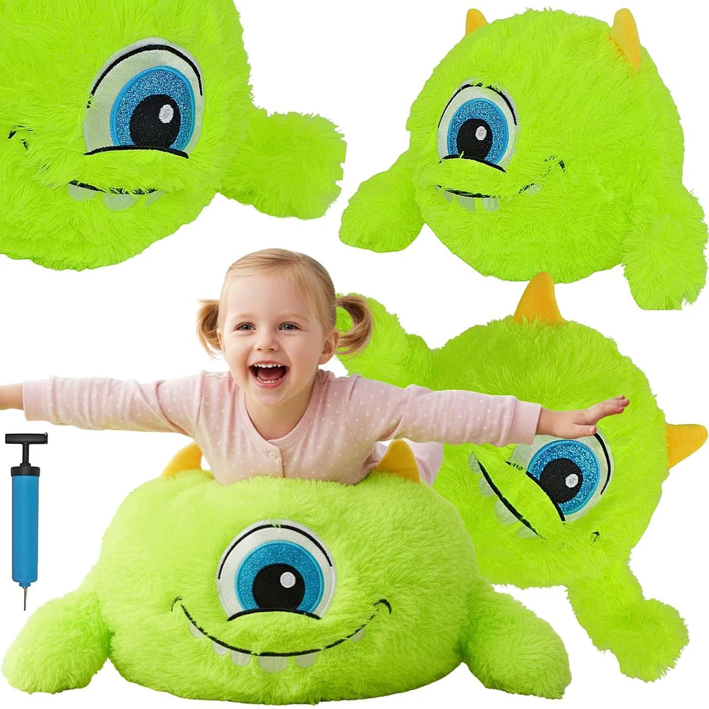 XQMAX Žalia emoji kamuolys 40 cm su rankenomis