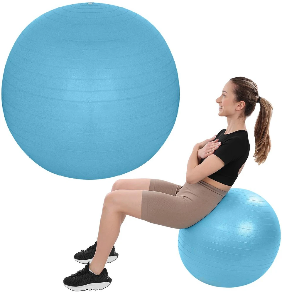 Gimnastikos kamuolys XQMAX 65 cm mėlynas