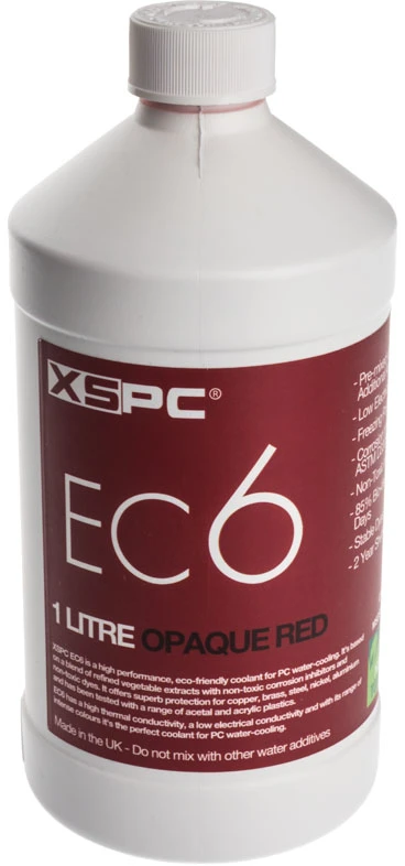 XSPC EC6 Coolant, 1 Liter – opaque-raudona