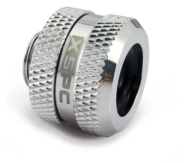 XSPC jungtis G1/4" jungtimi prie 14 mm kieto vamzdžio, chromuota - 8 vnt.