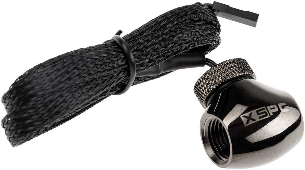 XSPC G1/4″ Inline 10k Sensor – juodas chrome