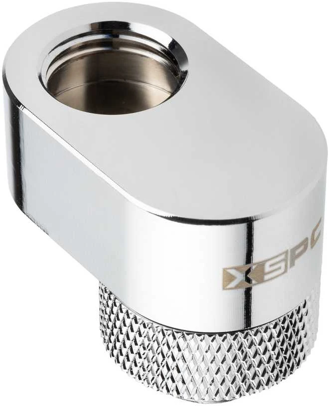XSPC G1/4 rotacinis 14 mm ofsetinis jungiamasis elementas – chromuotas