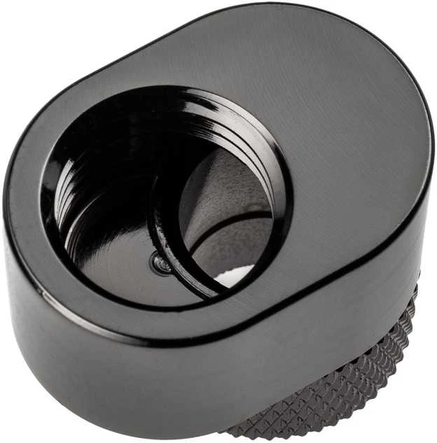 XSPC G1/4 rotacinis 7 mm ofsetinis antgalis – juodas chromas