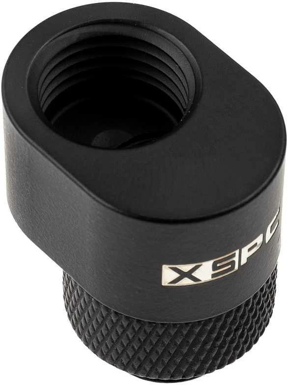XSPC G1/4 rotacinis 7 mm ofsetinis jungiamasis elementas – matinis juodas