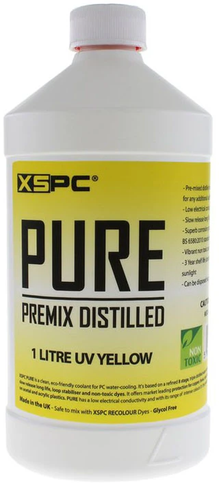 XSPC grynas aušinimo skystis, 1 litras – gelsvas, UV