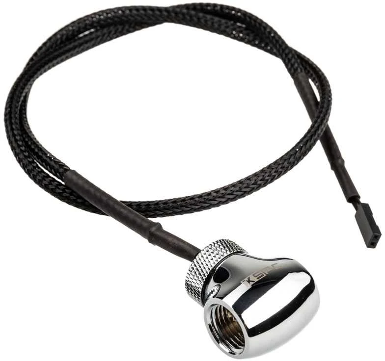 XSPC temperatūros jutiklis 2x G1/4 vidinis sriegis Ø 1/4 chromuotas