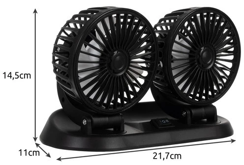 Iso Trade Xtrobb 23222 dvigubas automobilio ventiliatorius