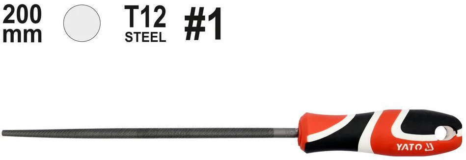 YATO APVALI METALO DILDĖ 200mm #1 62269