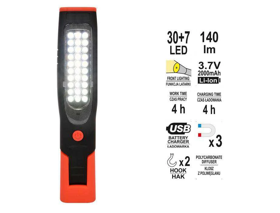 YATO SEMINARŲ LEMPAS 30+7 LED 08507