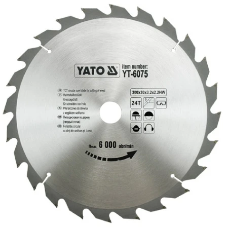 YATO DISKINIS PJŪKLAS SU VIDIA DANTIMIS 300*24*30 6075