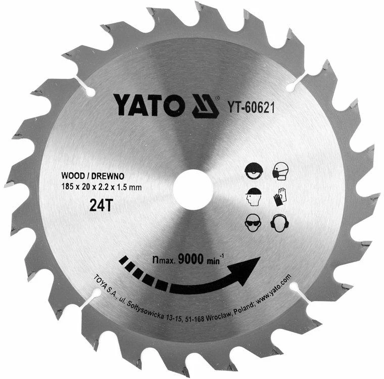 YATO SAW DISK.PERŽIŪRA. 185*24*20 60621