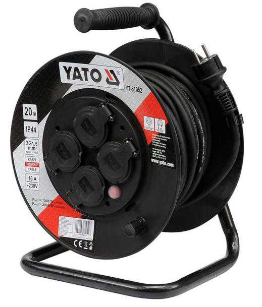 Ilgiklis vyniojamas ant ritės Yato YT-81053; 30 m; 3x1,5 mm²