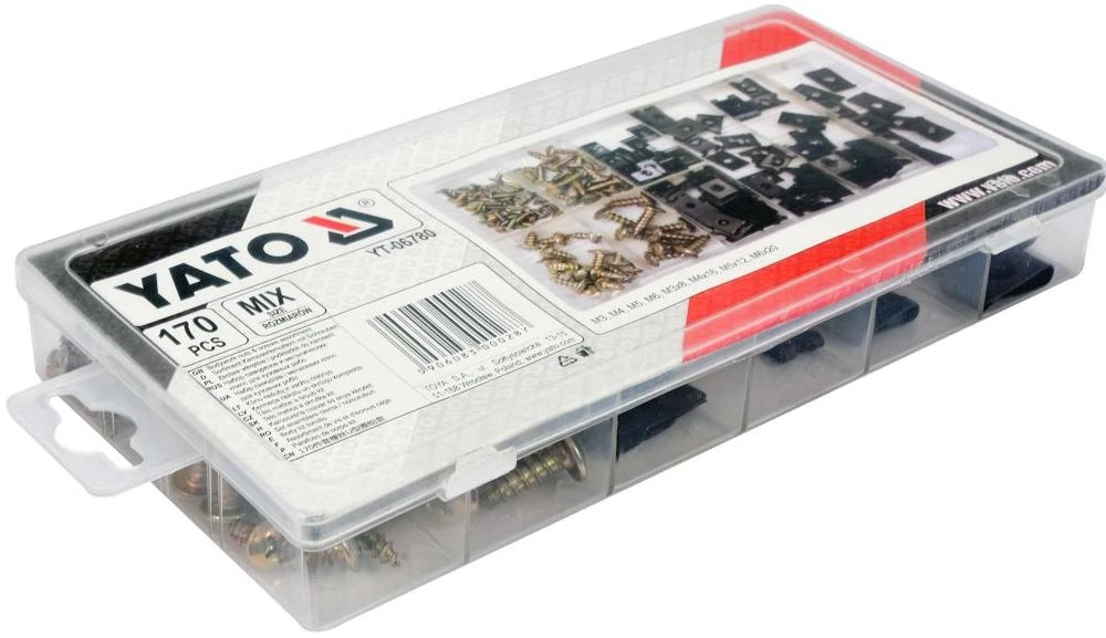 YATO VARŽTŲ/PLOVĖLIŲ RINKINYS KĖBULUI 170 vnt. MIX