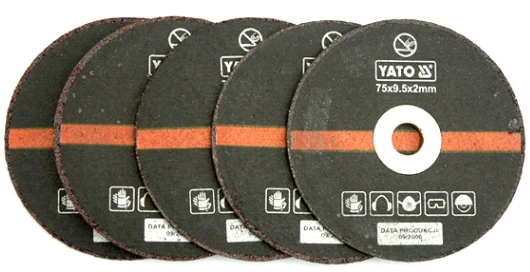 YATO PJOVIMO DISKAS METALUI 75x2x9,5mm, 5 vnt. rinkinys, skirtas YT-0993