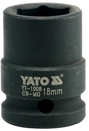 YATO NASADKA UDAROWA SZEŚCIOKĄTNA 1/2" KRÓTKA 18mm
