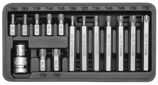 YATO KOŃCÓWKI TORX 15elem. 0411