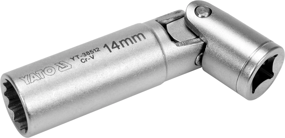YATO UŽDEGIMO ŽVAKIŲ GALVUTĖ 3/8″ 14mm PT UNIVERSALI