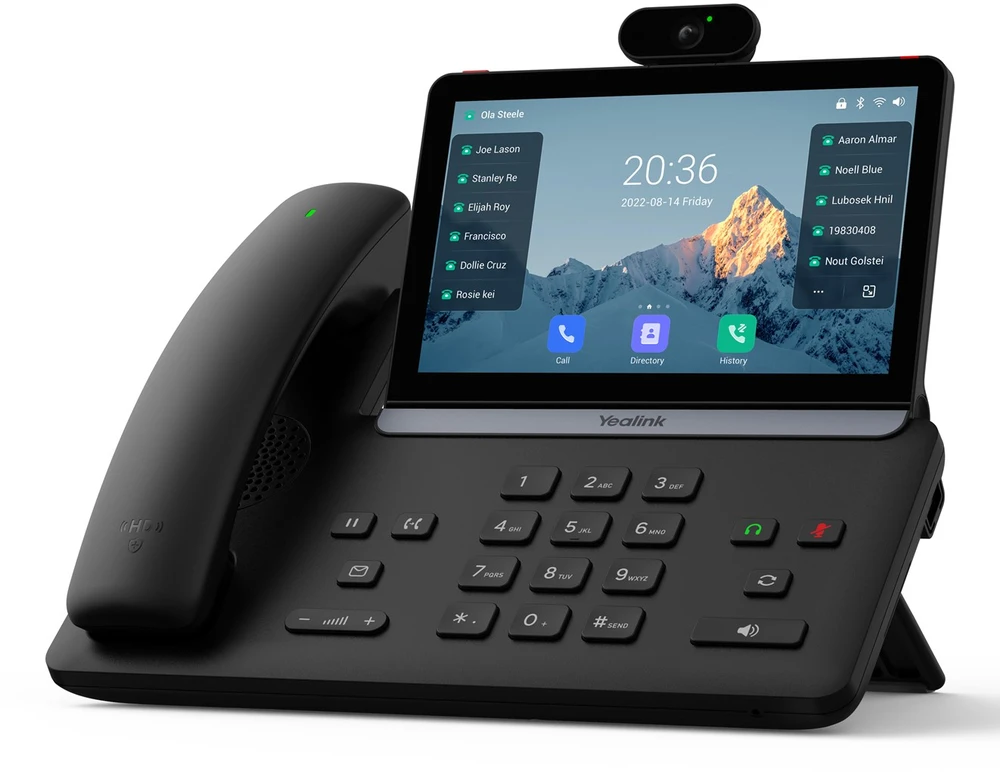 Yealink T88V Pro IP telefonas Juoda LCD „Wi-Fi“